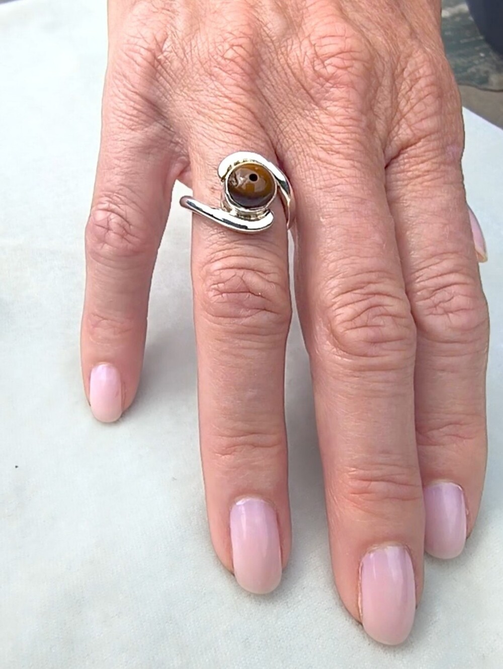 Infinity Tiger's Eye Ring